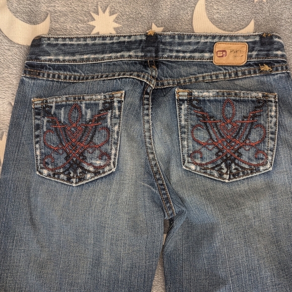 BKE Star distressed/faded blue jeans sz 28x33.5 PLEASE READ DESCRIPTION! - Picture 6 of 9